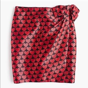 NWT! J.Crew Heart Wrap Skirt